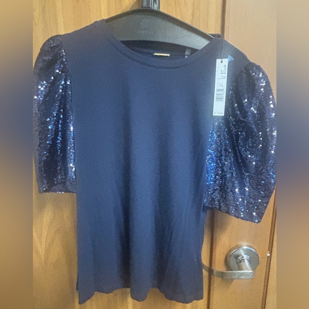 Elie Tahari Sequin Shirt - Picture 2 of 4